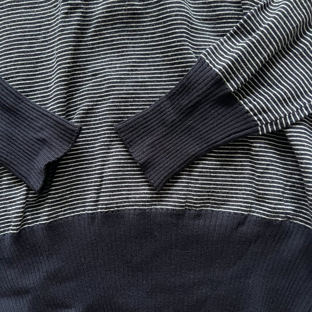 NWOT Giuliva Heritage Domitilla Striped Wool Turtleneck Sweater - Picture 5 of 7